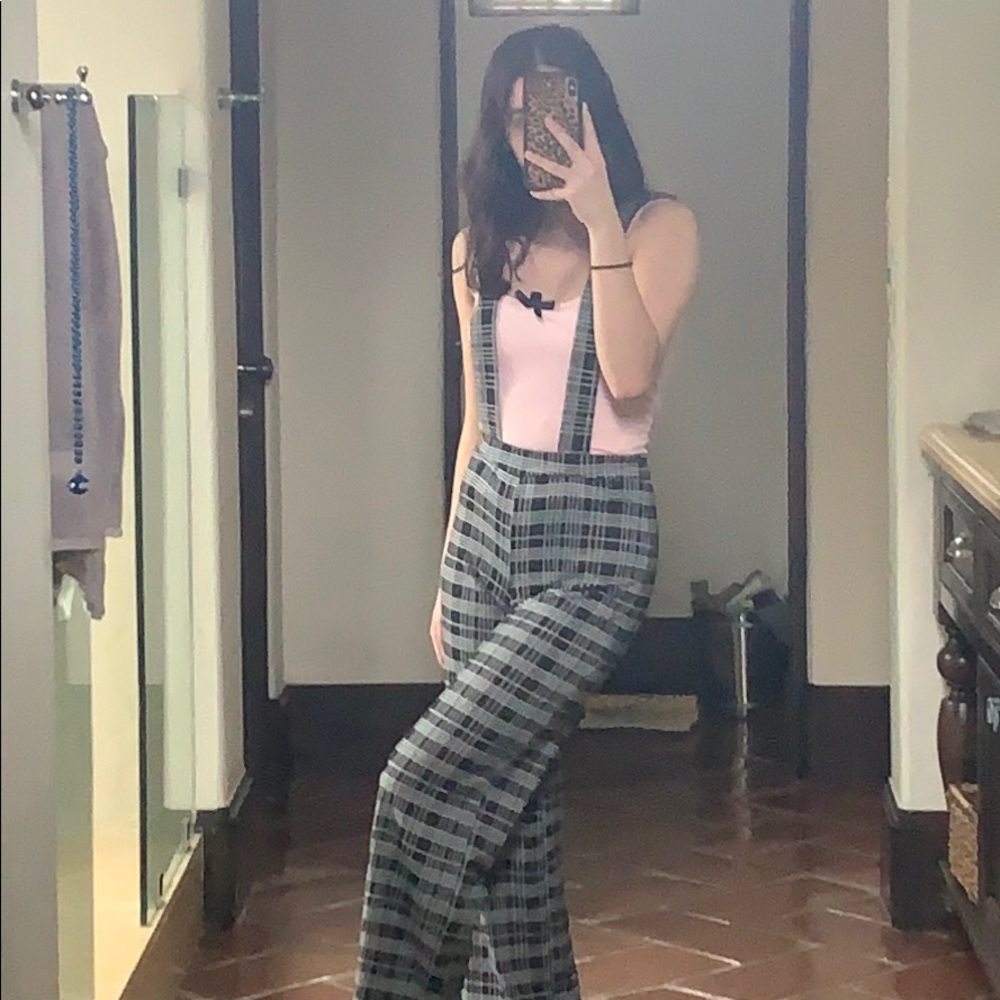 suspender jumpsuit